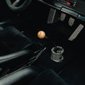 shift knob with antique oak and oak wood layers for porsche 911